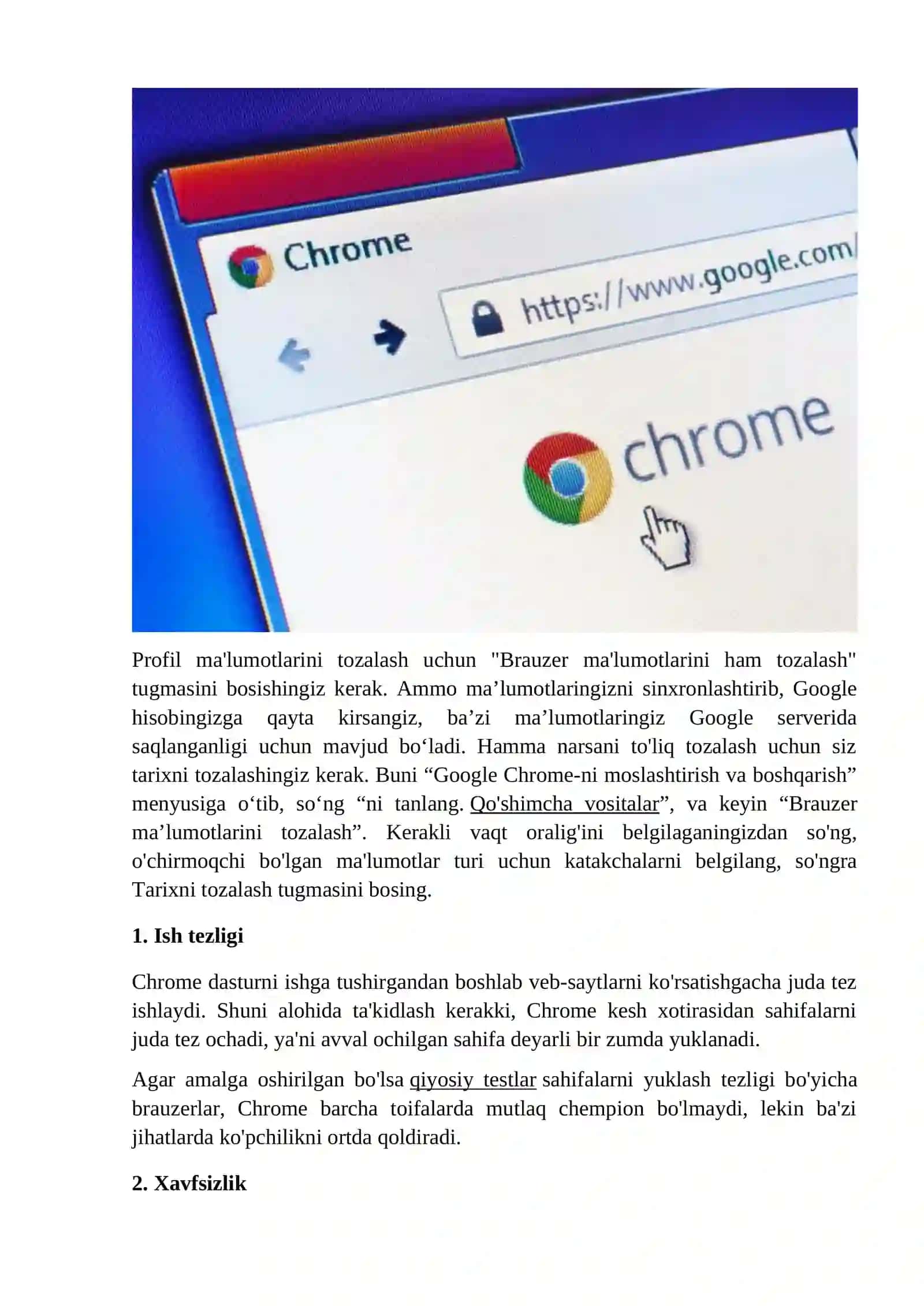 Google chorme dasturi 4