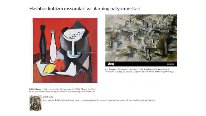 Kubizm uslubida natyurtmort yaratish 4