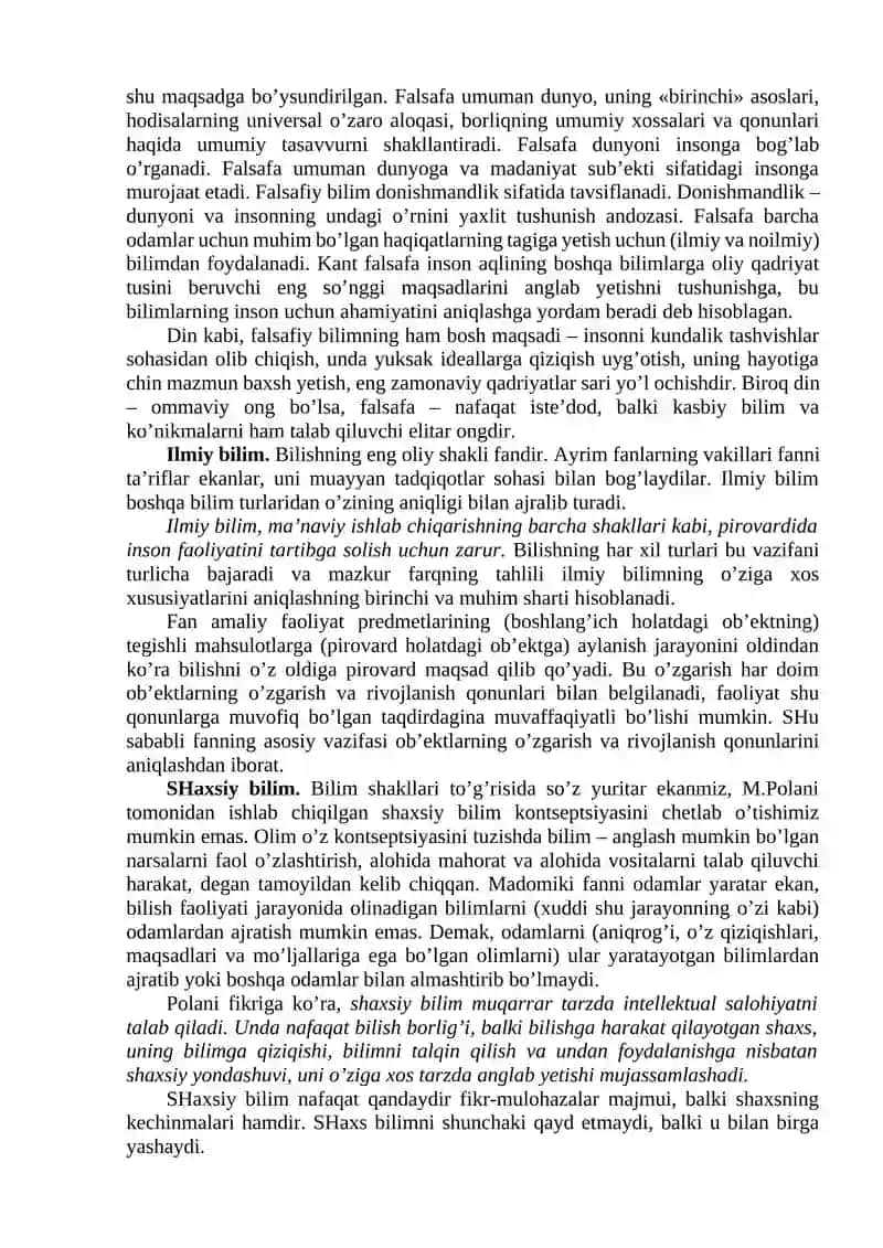 Bilish falsafasi (gnoseologiya) 4