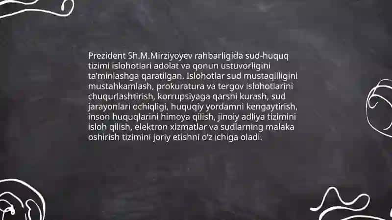 Yangi O‘zbekistonda Prezident Sh.M.Mirziyoyev rahbarligi 4