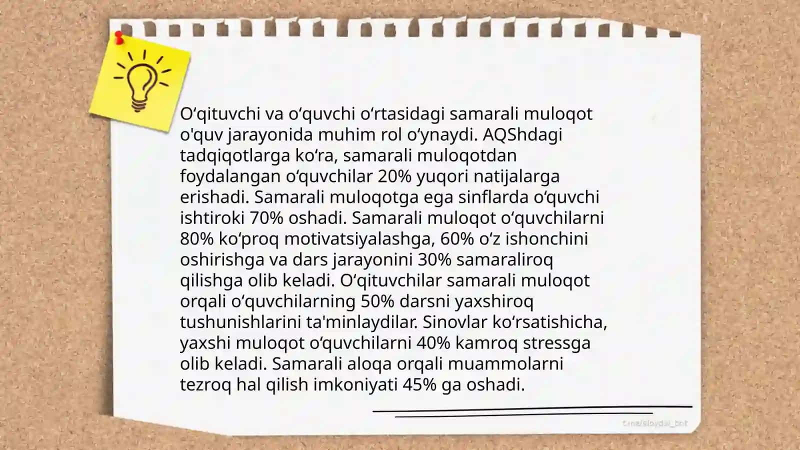 Tarbiyachi, oʻqituvchi va oʻquvchining oʻzaro hamkorligi 4