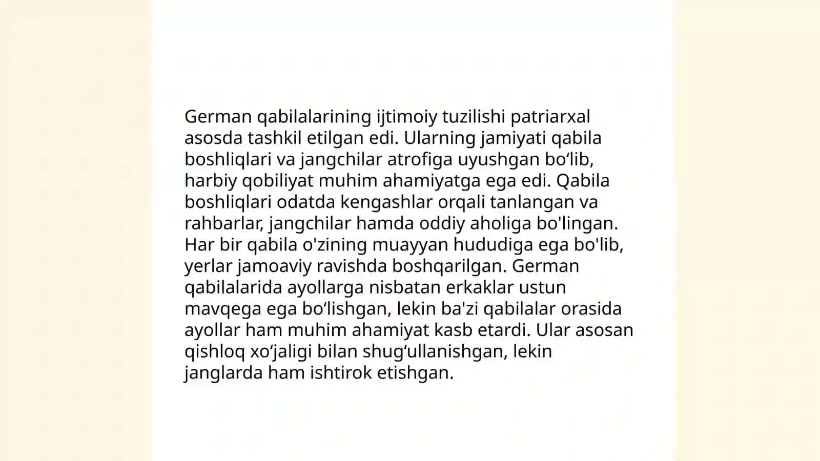 7-SINF Jahon tarixi. German qabilalari va Rim imperyasi 4