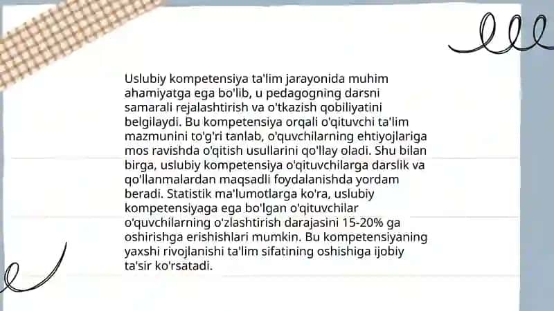 Uslubiy kompetensiya 4