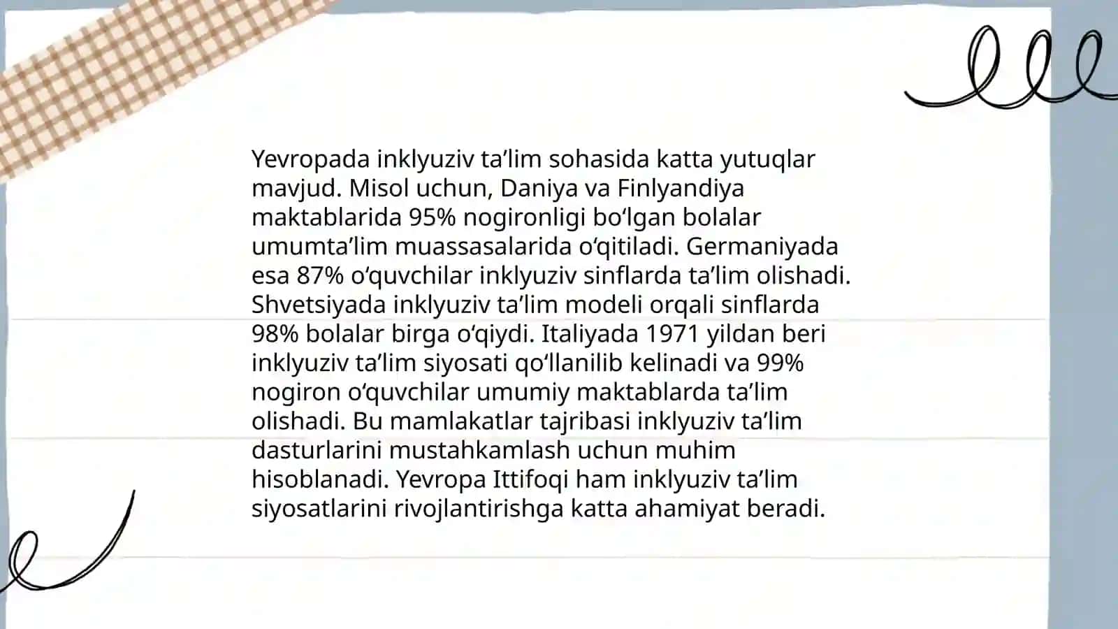Xorijiy taʼlim tizimlarining inklyuzivlikka yondashuvi 4