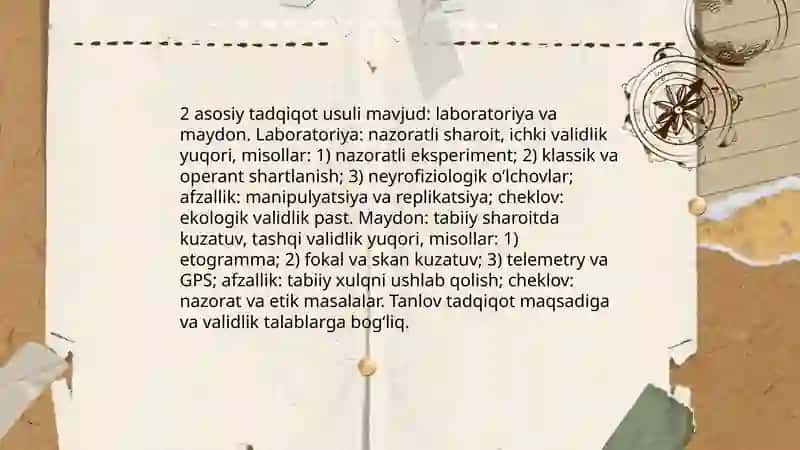 Zoopsixologiya va qiyosiy psixologiyaga kirish 4