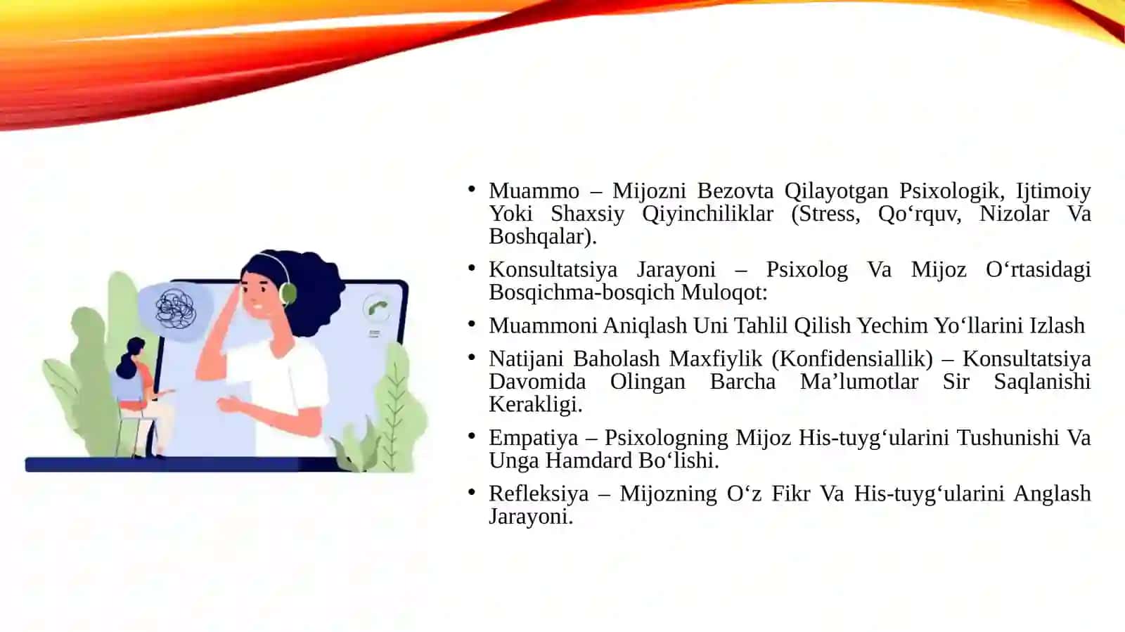 Psixologik konsultatsiyaning asosiy tushunchalar va predmeti 4
