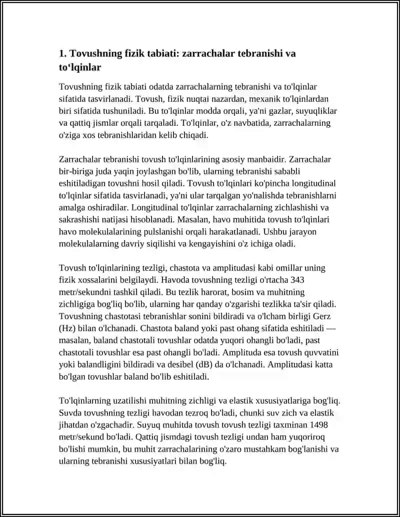 TOVUSHLARNING FIZIK VA FIZIOLOGIK XOSSALARI 4