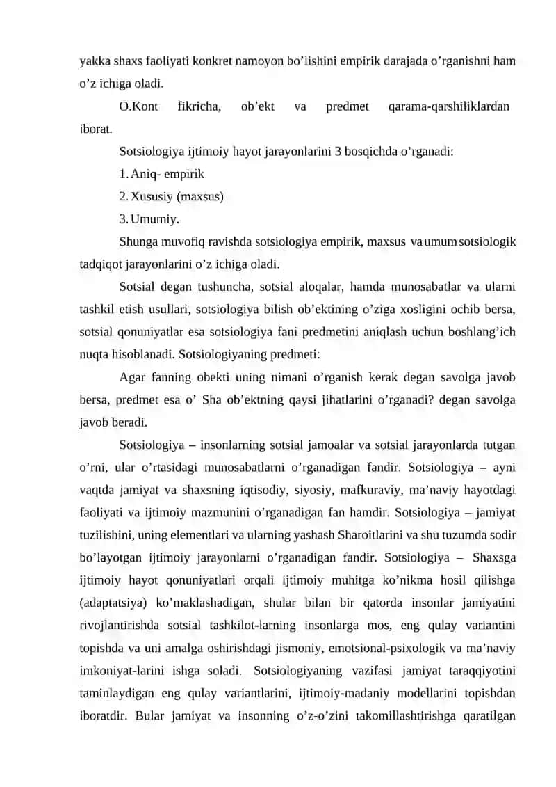 Sotsiologiya fanini vujudga kelishining tarixiy sharoitlari 4