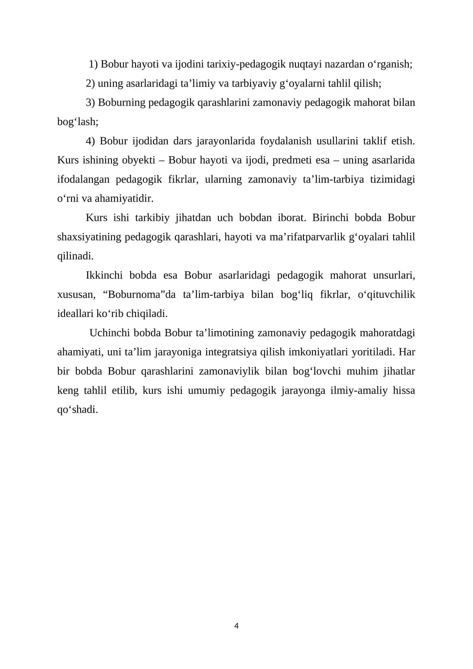 Bobur Shaxsiyatining Pedagogik Qarashlari 4