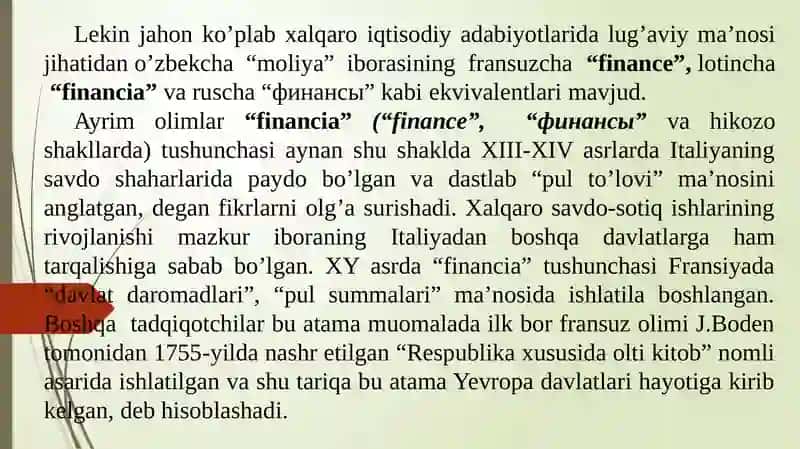 Moliyaning mohiyati va funksiyalari 4