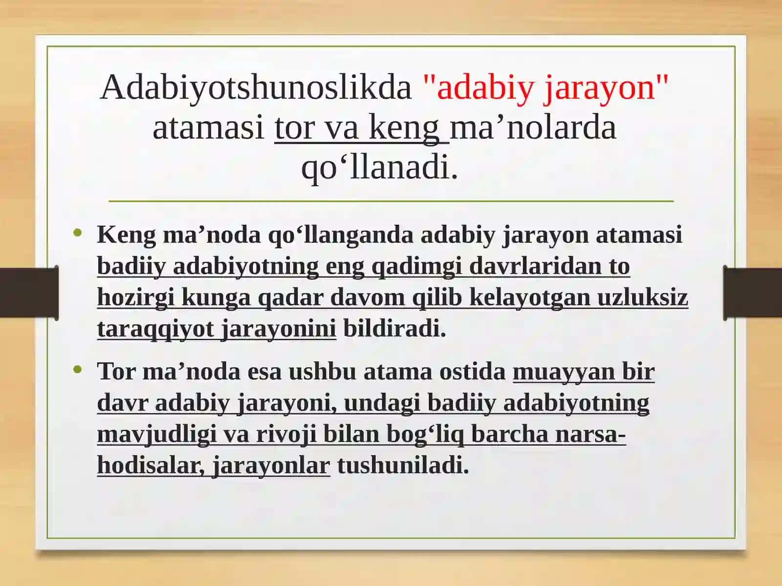 Adabiy jarayon. Ijodiy metod, adabiy yo’nalish va oqimlar 4
