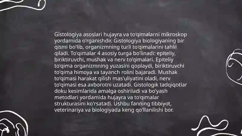 Sitalogiya va gistalogiya asoslari 4