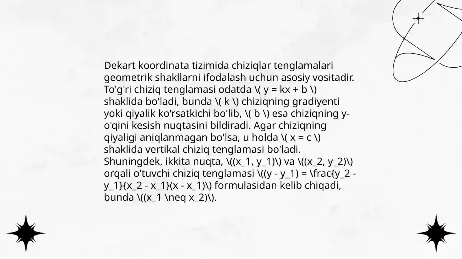 Dekart koordinatalar sistemasi 4