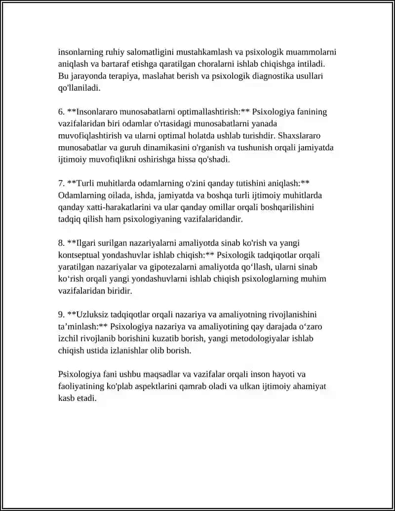 PSIXOLOGIYA FANINING MAQSAD VA VAZIFALARI 4