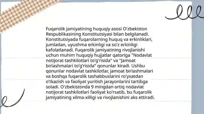O'zbekistonda demokratik fuqarolik jamiyatining asoslarining tashkel etilishi amalga oshirilgan siyosiy islohatlar 4