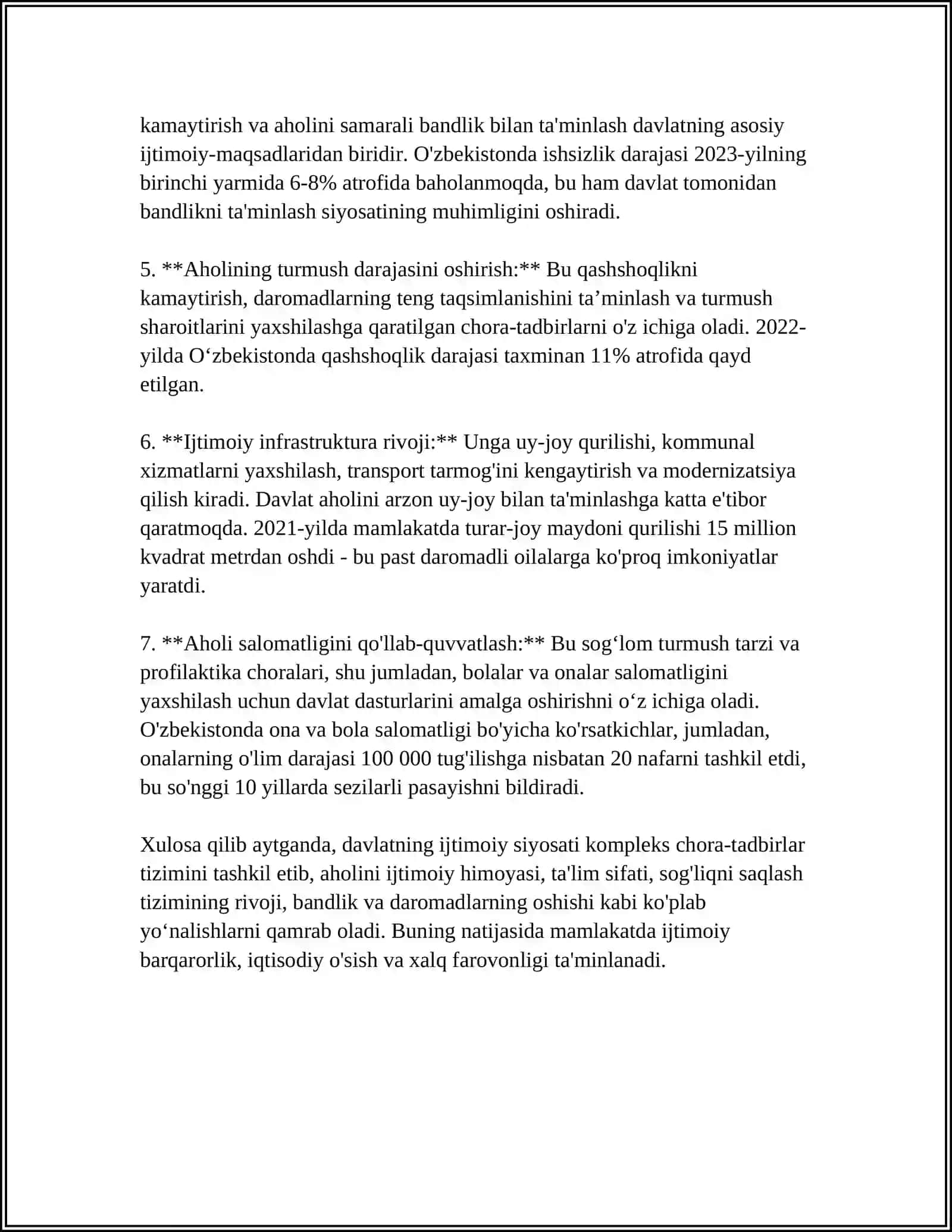 DAVLATNING IJTIMOIY SIYOSATI 4