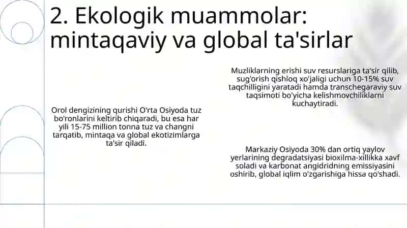 Markaziy Osiyoning tashqi ekologik aloqalari 4