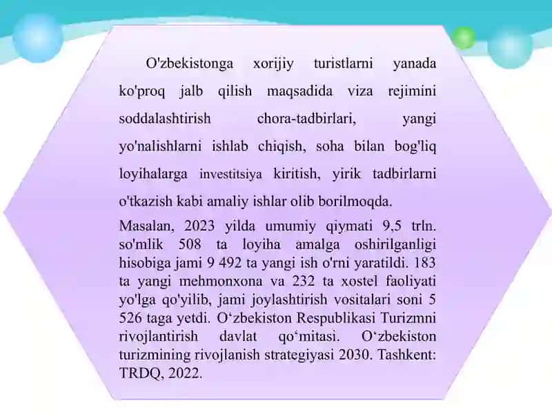 Oʻzbekistonning turistik salohiyatini xalqaro bozorda reklama qilish strategiyasi 4