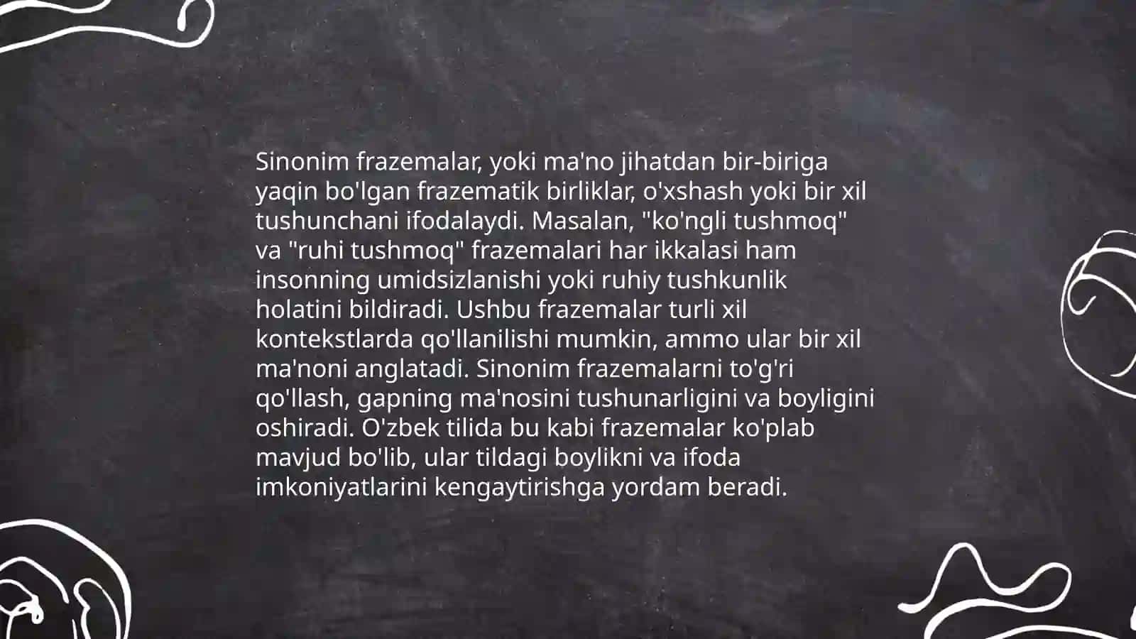 Frazemalarning semantik turlari: omonim, sinonim, antonim iboralar 4