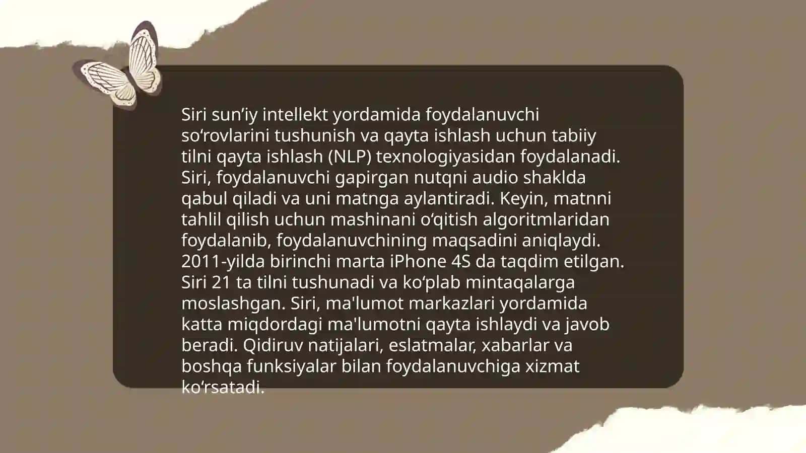 Siri suniy intellekt haqida 4