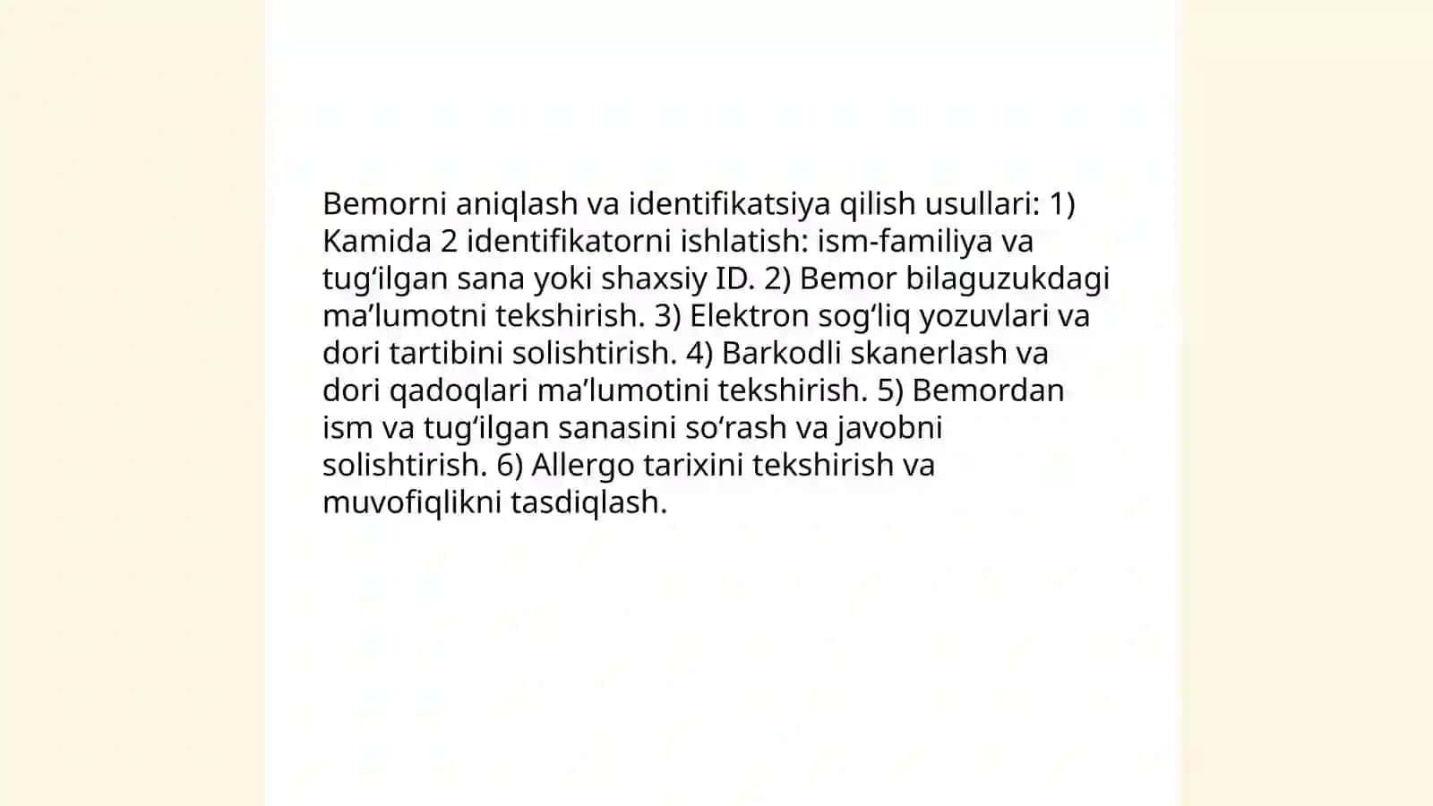 Dori moddalarini yuborishda bemorlarga hamshiralik parvarishi 4
