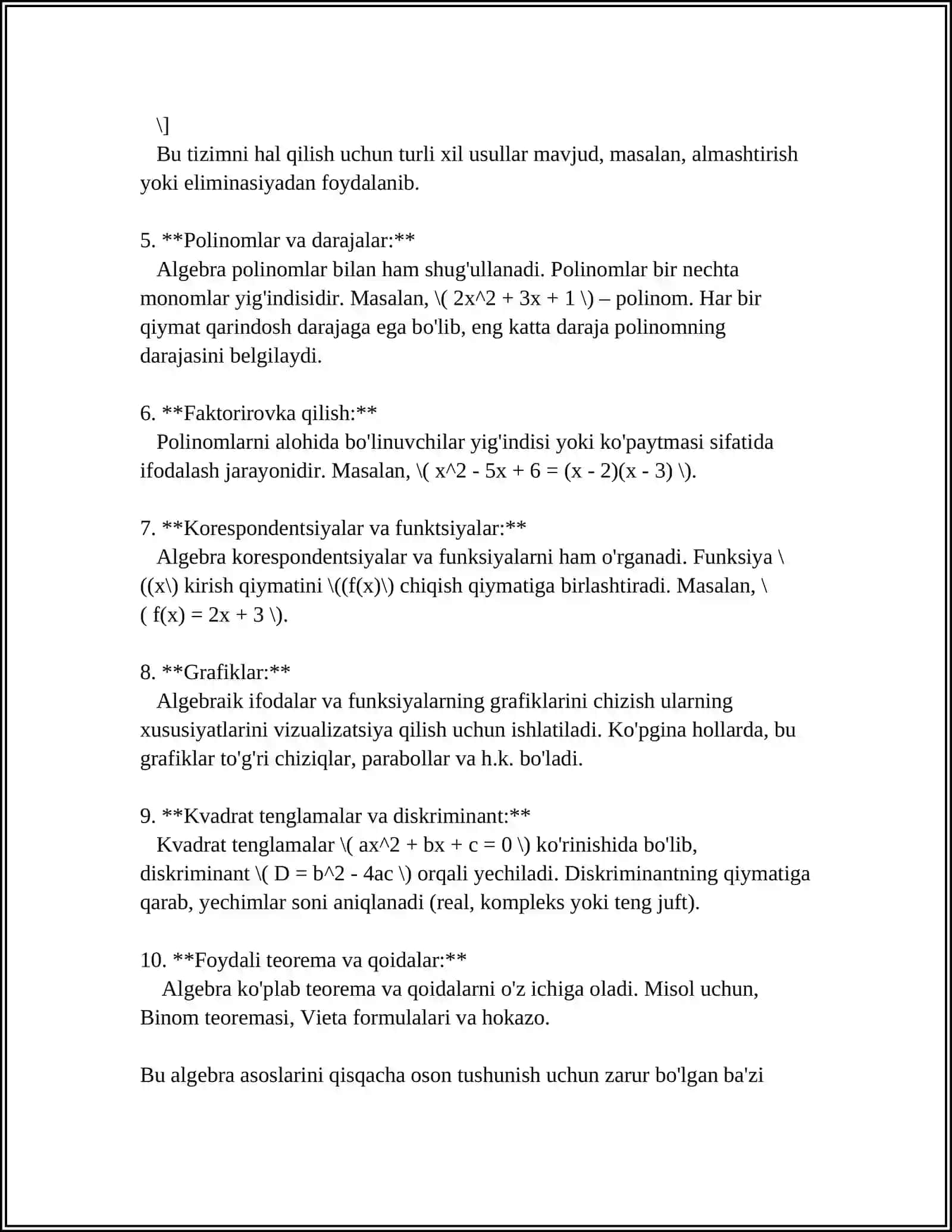 MAKTAB MATEMATIKA KURSIDA TAʼLIM METODLARI 4
