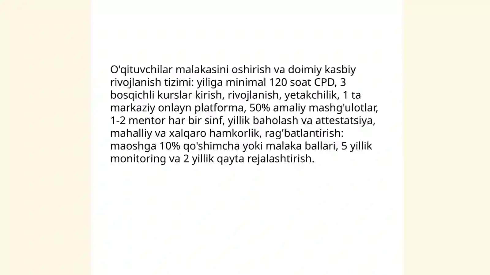 Maktab yoki kollejda ta’lim sifatini oshirish bo‘yicha strategik reja (5 banddan iborat) 4