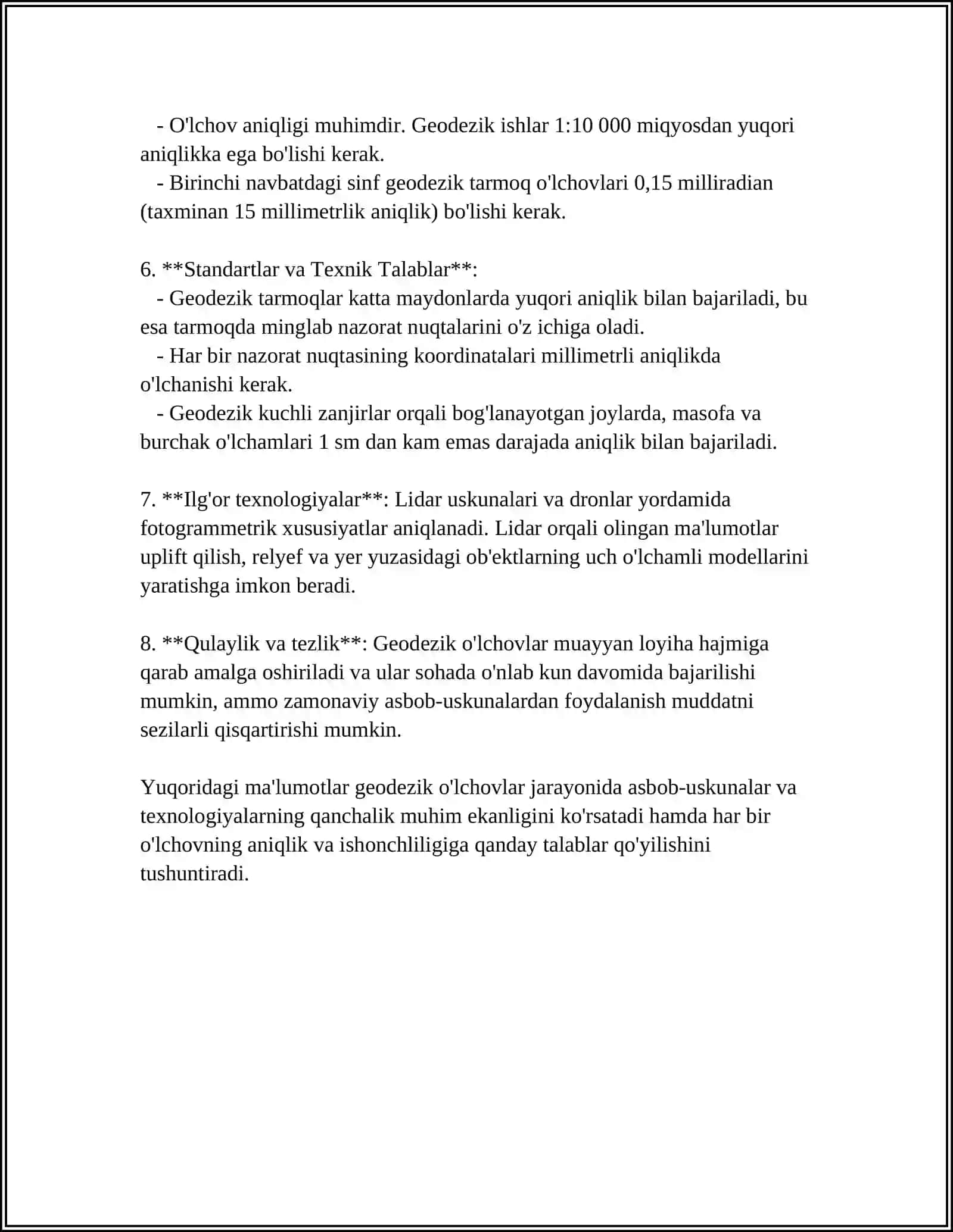 BERILGAN NISHABLIKDAGI LOYIHAVIY TEKISLIKNI JOYGA KOʻCHIRISH 4