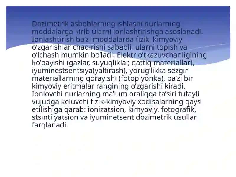 Dozimetriya metodlari 4