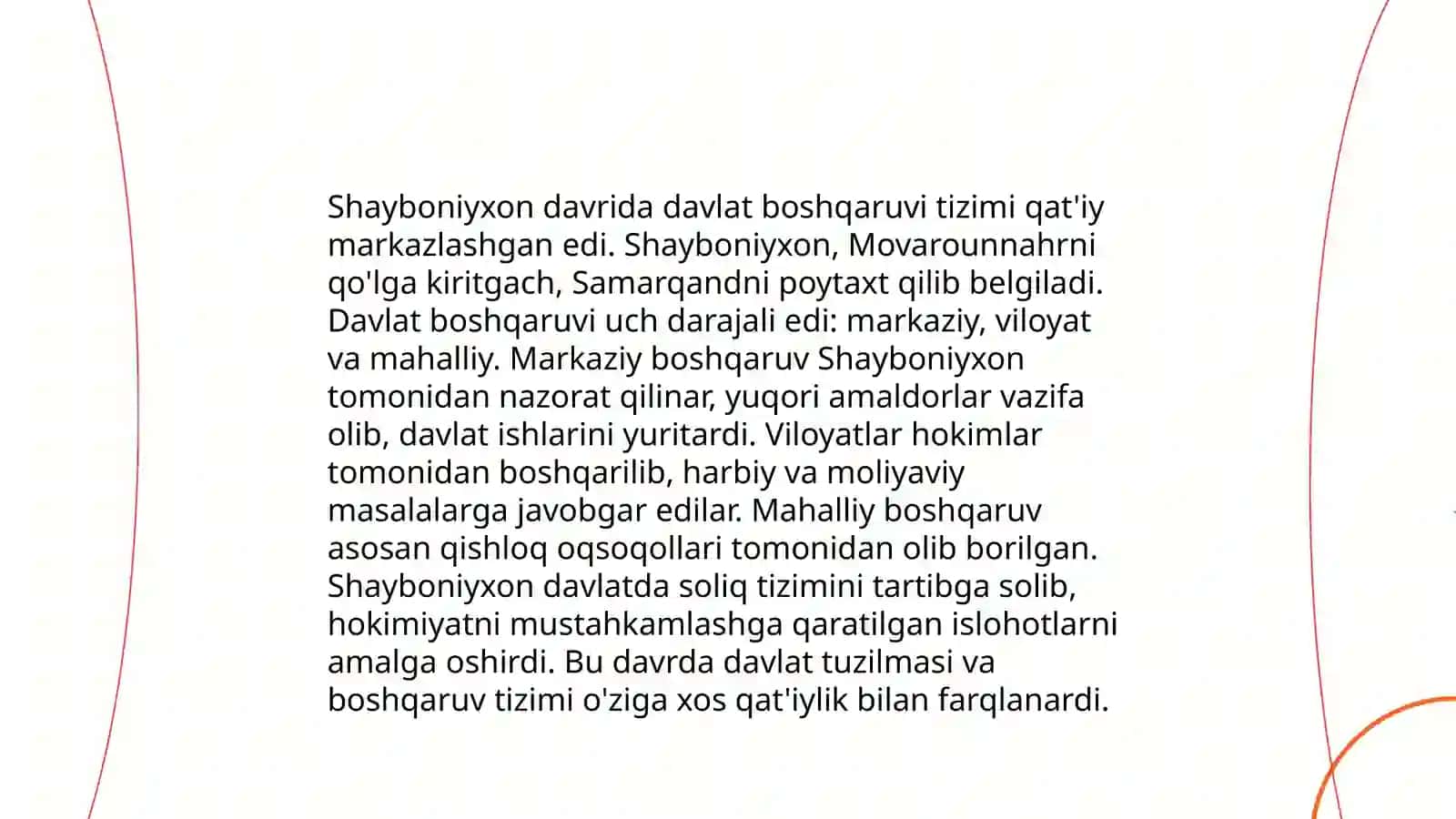 Muhammad Shayboniyxon va uning siyosiy, iqtisodiy, madaniy sohalardagi faoliyati 4