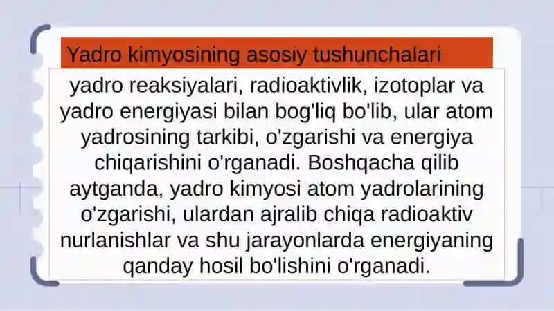 Yadro kimyosing tibbiyotdagi o’rni 4