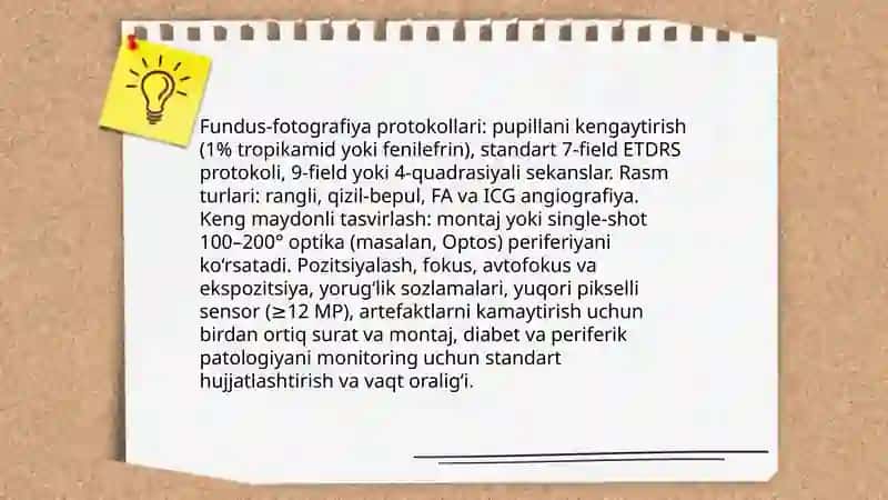 Retina va ko‘rish yo‘llarini tekshirishda zamonaviy diagnostika 4