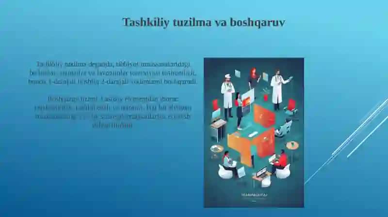 Zamonaviy tibbiy muassasalari va ular faoliyatini tashkil etish 4