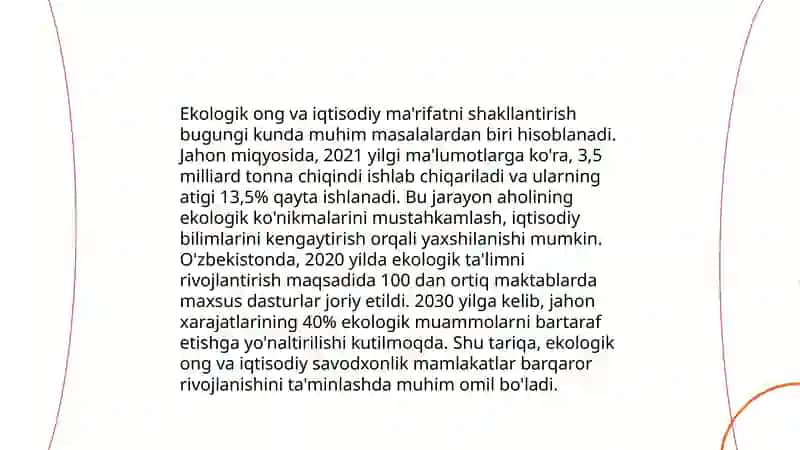Iqtisodiy tarbiya-Ekalogik tarbiya haqida 4