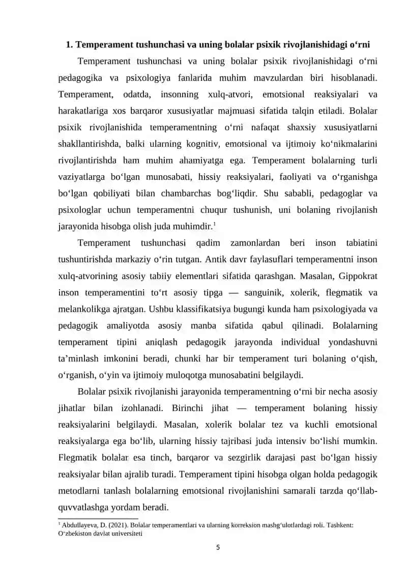 Korreksion mashg‘ulotlarni tashkil etishda bolalarning temperament tipini hisobga olish 4