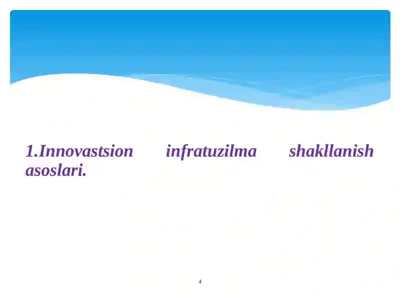 Innovatsion iqtisodiyot 4