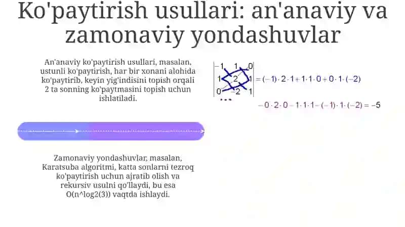 Sonli tavsiflarni aniqlashning ko'paytirish va boshqa usullari 4
