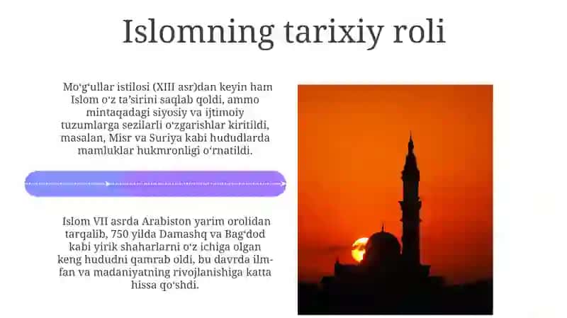 Islomning Yaqin Sharq Mamlakatlarda Madaniy Meros 4