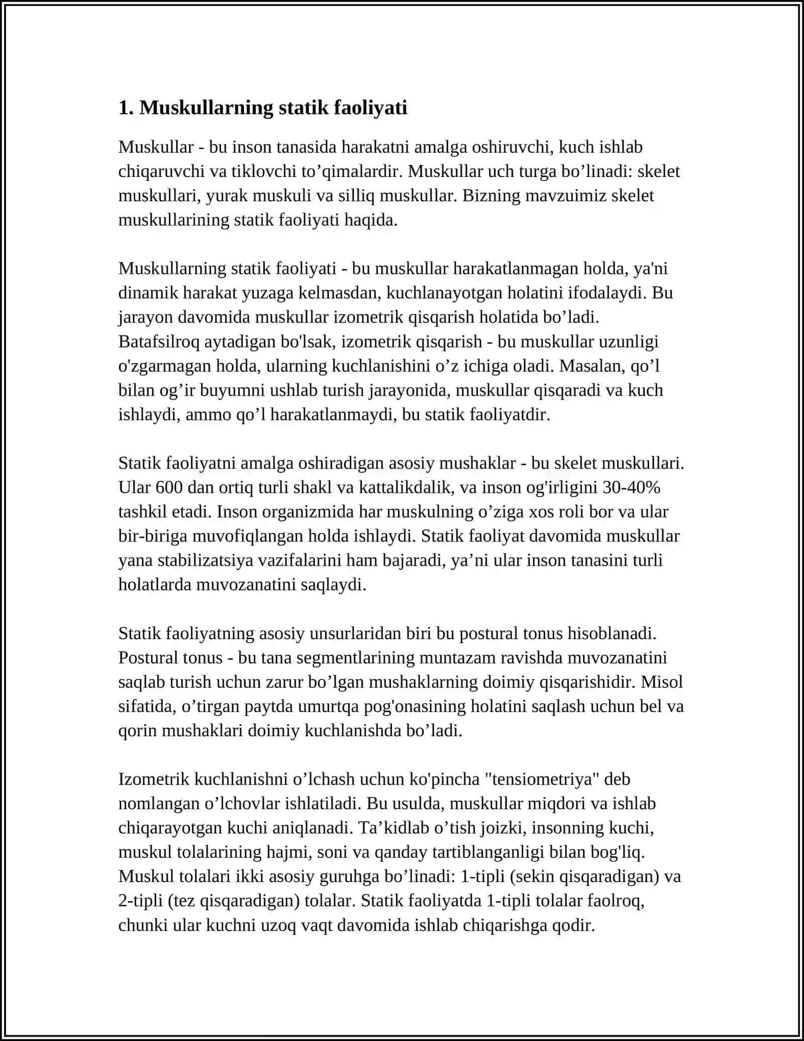 MUSKULLARNING STATIK VA DENAMIK BAJARADIGAN ISH TURLARI 4