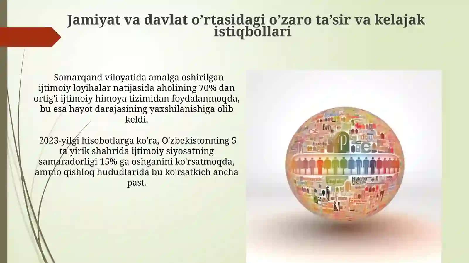 Jamiyatning ijtimoiy sohasiva davlatning ijtimoiy siyosati 4
