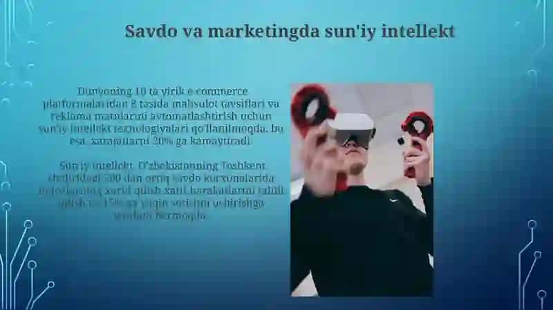 Iqtisodiyot sohalarda sun'iy intellektdan foydalanish xususiyatlari 4