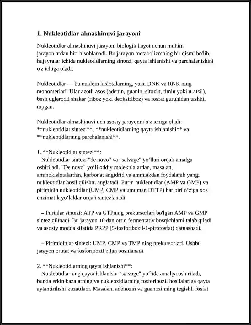 NUKLEOTIDLAR ALMASHUVI 4