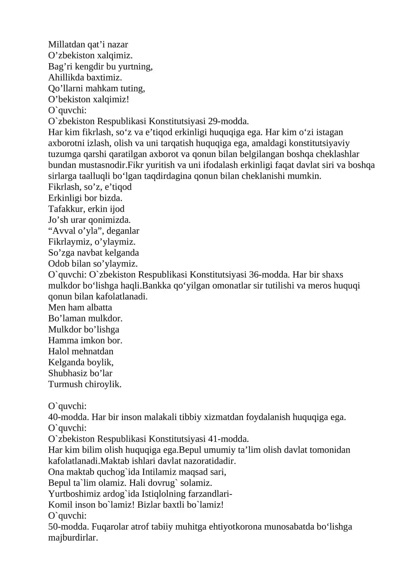 O`zbekiston Respublikasi Konstitutsiyasi qabul qilingan kun 4