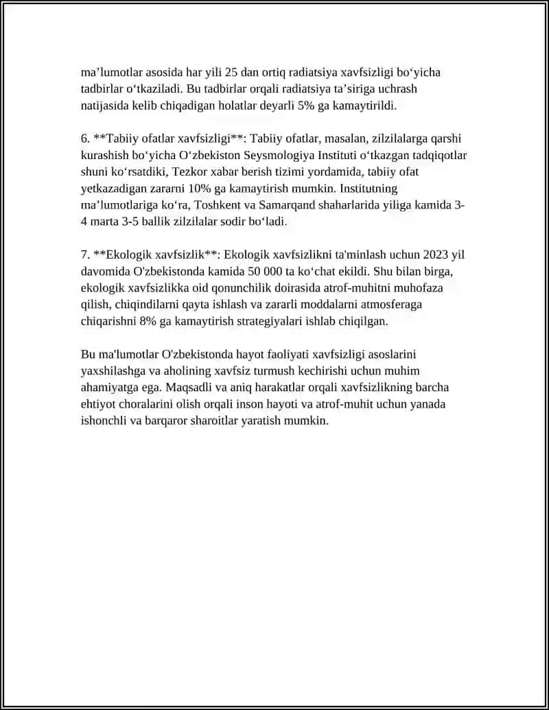 HAYOT FAOLIYATI XAVFSIZLIGI TAMINLASH ASOSLARI 14 BET 4