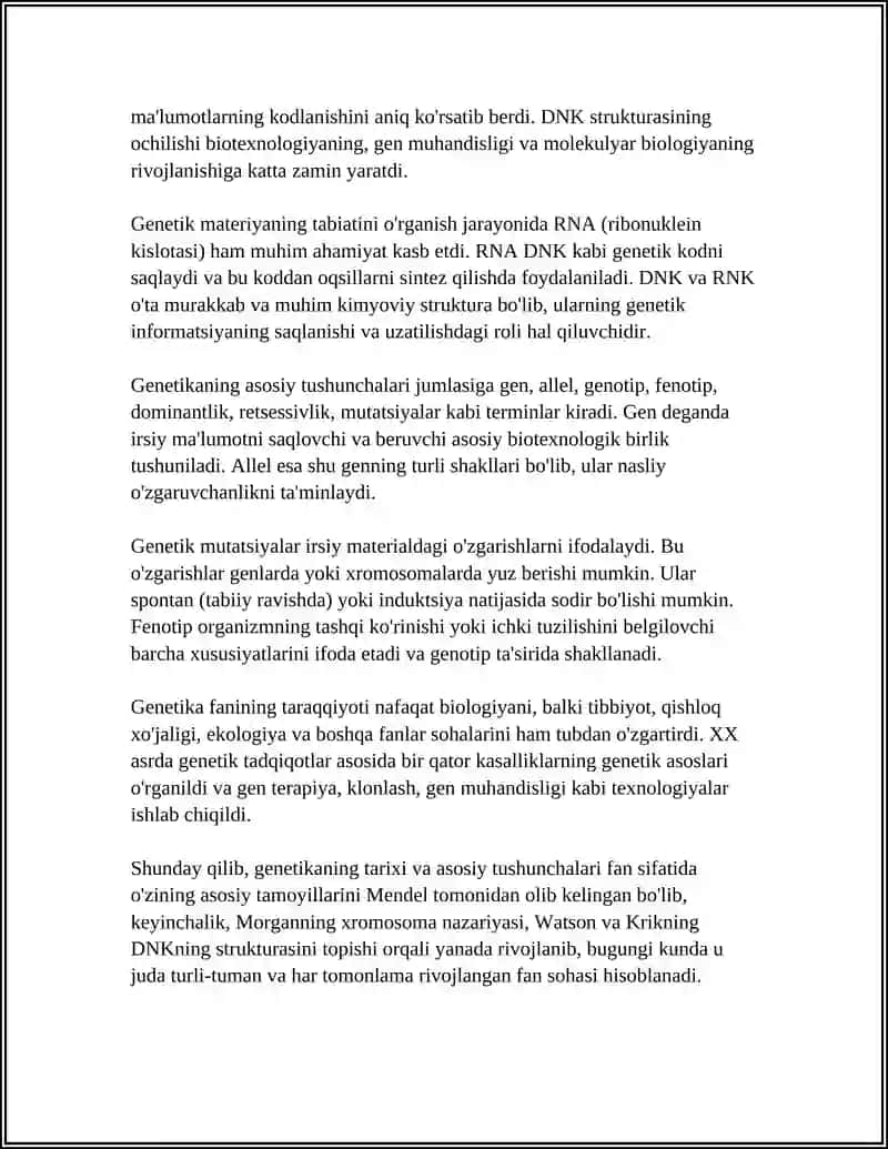 UMUMIY GENETIKA ASOSLARI 4