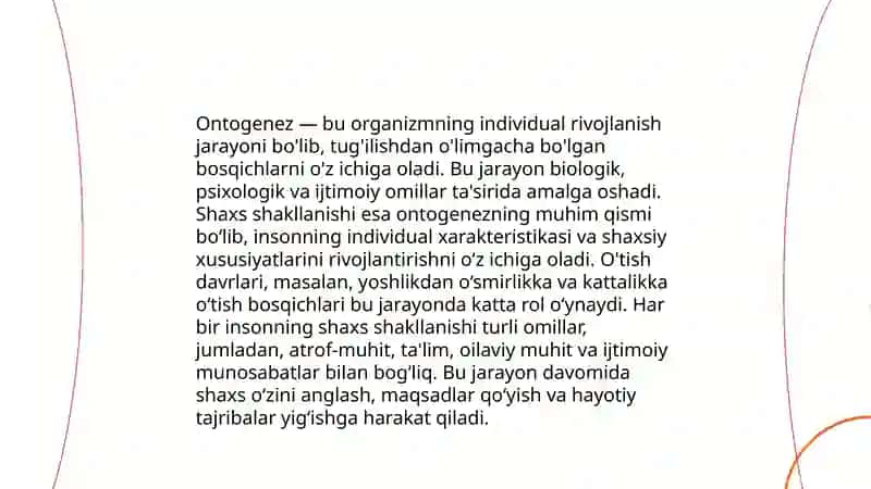 Shaxs rivojlanishining yosh va psixologik xususiyalari 4