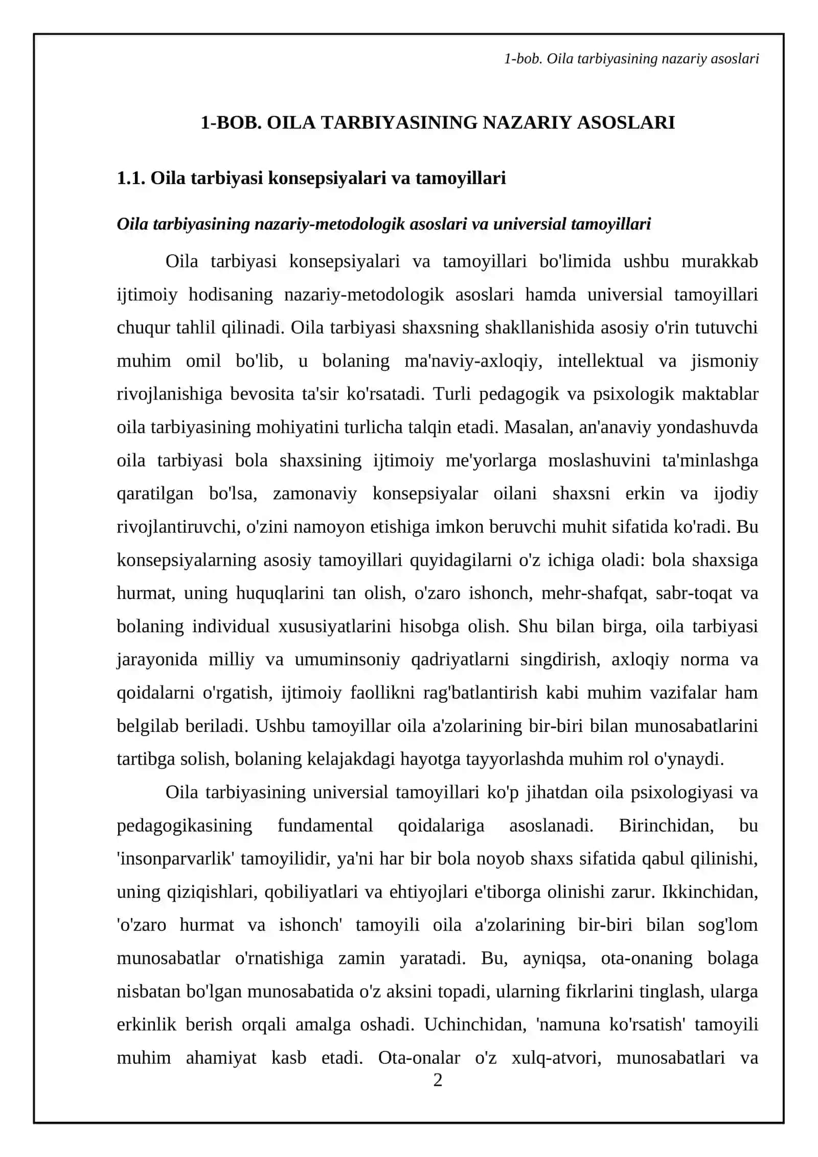 Oila tarbiyasining oquvchi shaxshga tasirini diagnostika qilish 4