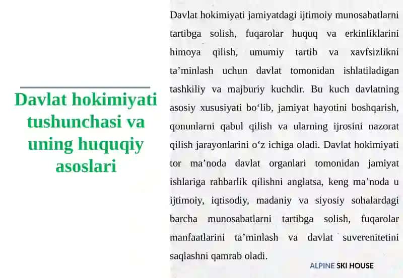 O‘ZBEKISTONDADAVLAT HOKIMIYATINI AMALGA OSHIRISHNING HUQUQIY ASOSLARI 4