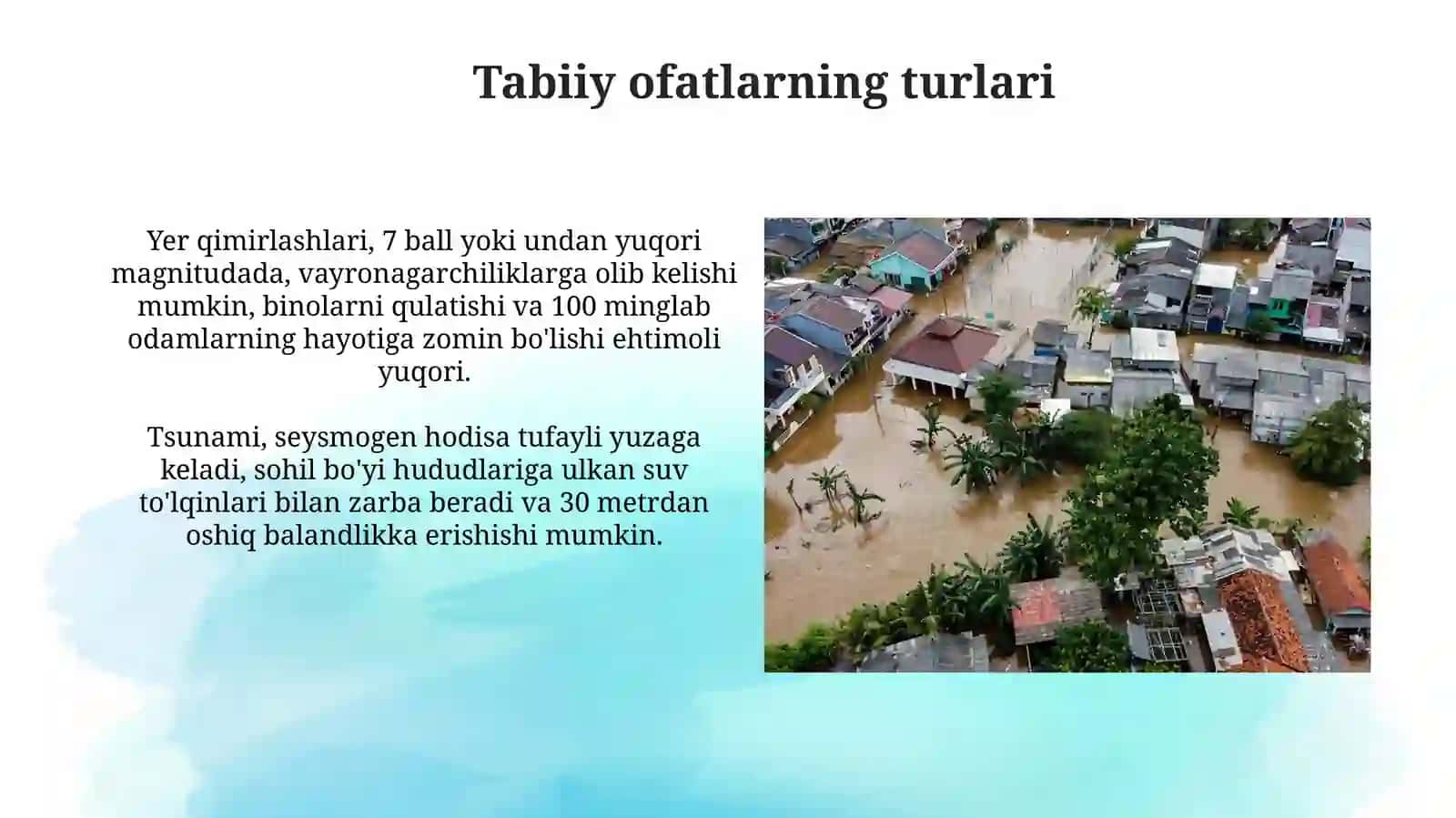 Tabiiy ofatlar va ularning oqibatlari 4
