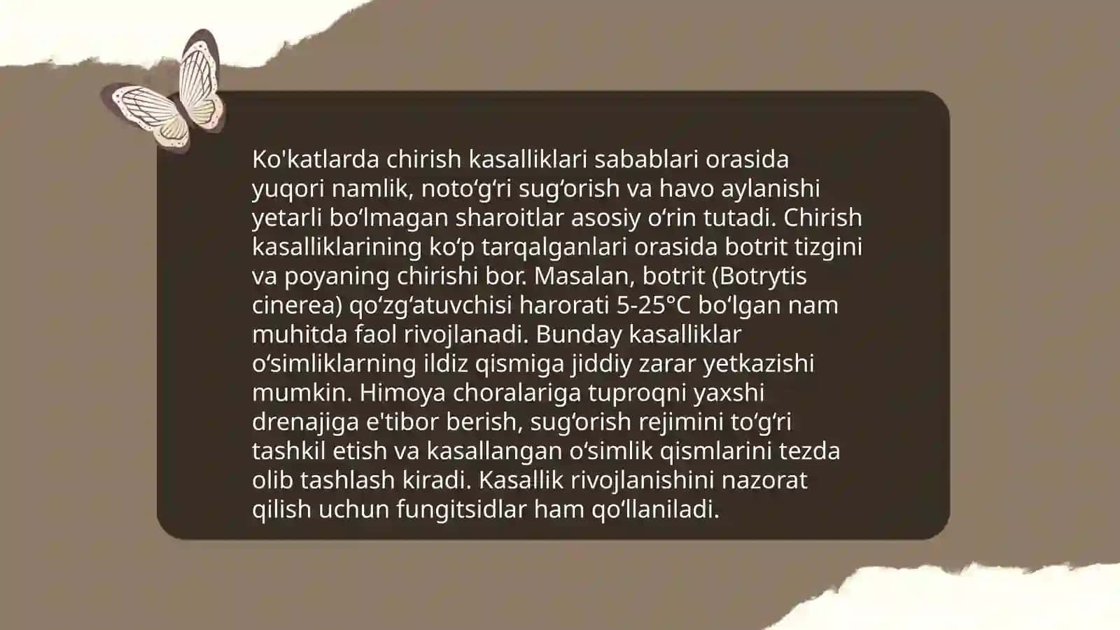 Ko'katlarning kasalliklari va ularga qarshi kurash choralari 4